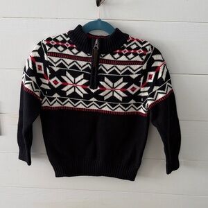 Hanna Andersson quarter Zip cotton Sweater
